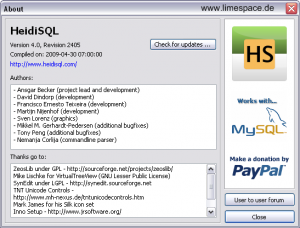 Heidi SQL 4.0 Screenshot