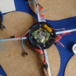 Unser Quadrocopter noch unverkabelt und unfertig